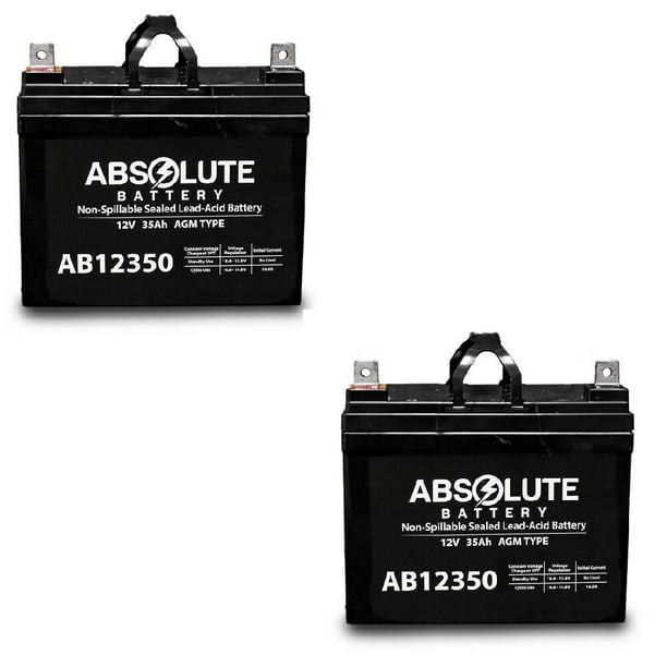 NEW 2 PACK AB12350 12V 35AH Battery Replacement for Kubota G5200