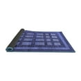 thumbnail image 2 of Ahgly Company Indoor Square Checkered Blue Modern Area Rugs, 5' Square, 2 of 4