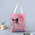 thumbnail image 2 of My Melody Bolso de tela con estampado de lienzo para mujer, bolsa de compras reutilizable y estética, con cremallera interior, regalo para mujer,40*45cm., 2 of 6