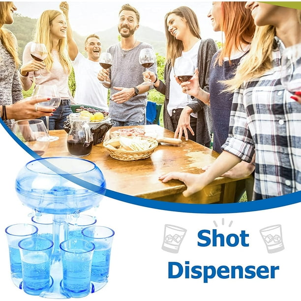 Support pour remplir des liquides avec 6 tasses de boisson Outil Shot Distributeur  d'alcool portable
