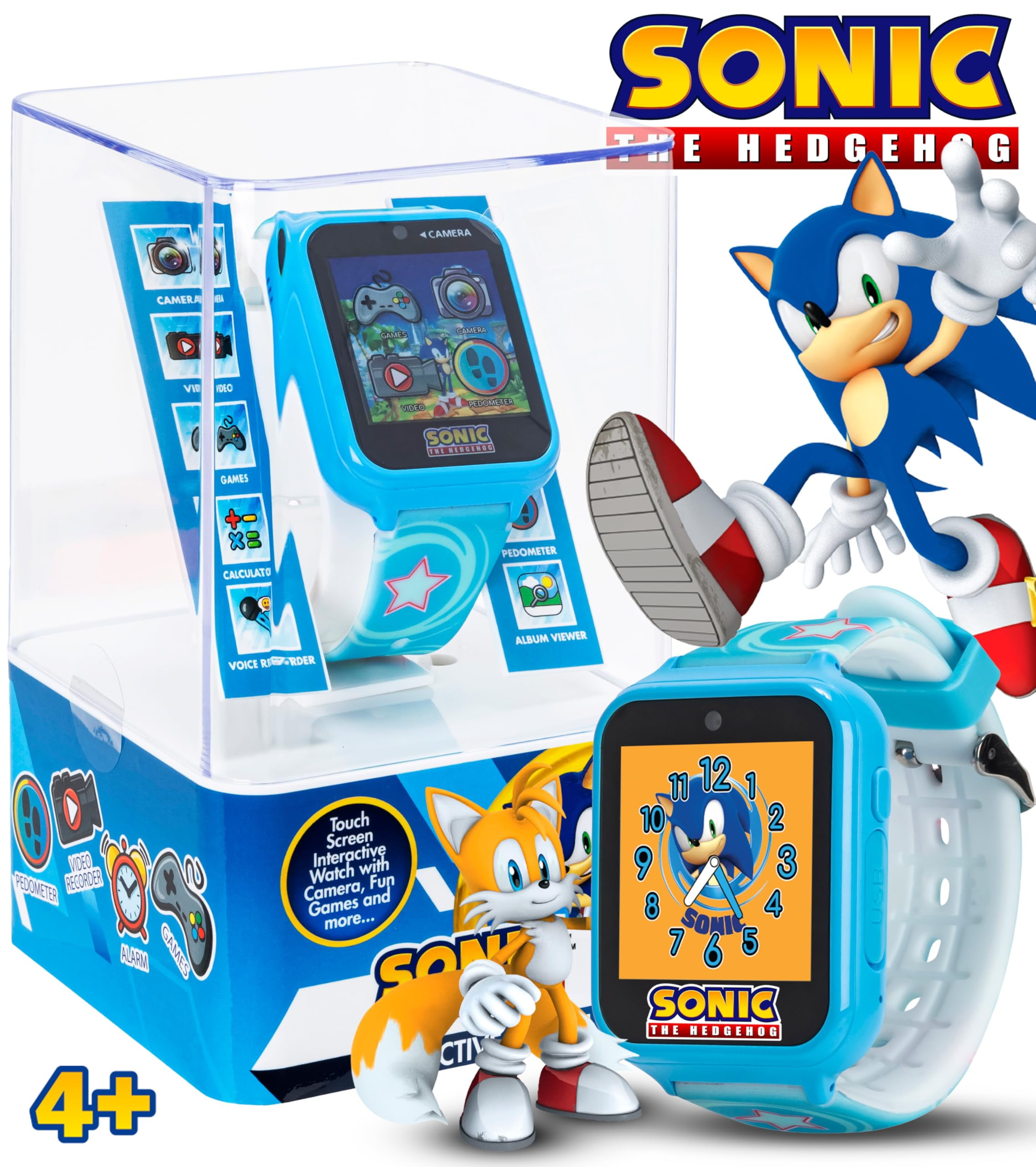 Accutime, Kids Smart Watch, SNC4133AZ, Blue Sonic Star - Walmart.com