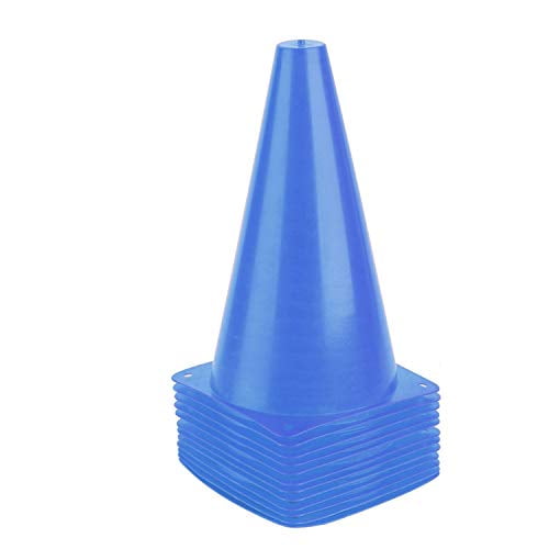 Sets of 10/15/ 20 Alyoen 9 inch Traffic Cones Plastic Sport Training Cones Soccer Basketball Agility Practice Drills Field Marker Cones Obstacle Course for Kids Outdoor Activity & Festive Events 