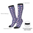 thumbnail image 5 of Picia Women Crew Soft Moisture-wicking Socks Cute Pig Pattern Design Cotton Socks, One Size fit All, 5 of 9