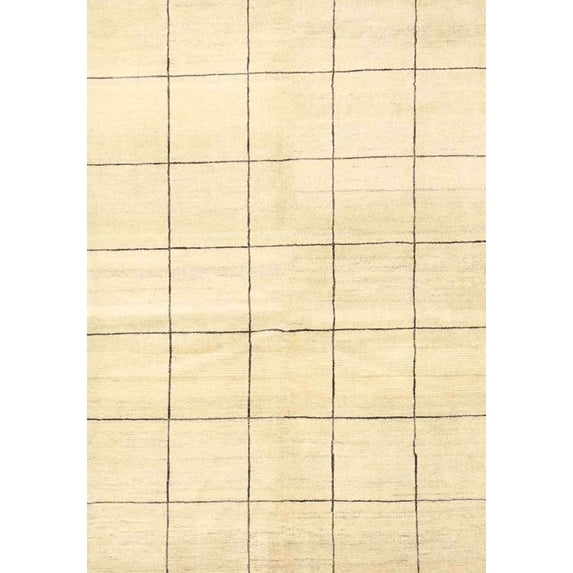 Ahgly Company Indoor Rectangle Contemporary Brown Gold Solid Area Rugs, 5' x 8'