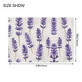 thumbnail image 4 of Yayeee Bath Rug for Bathroom Floor Non Slip Rectangle Fluffy Soft Absorbent Mat, 16"x24", Lavender Pattern, 4 of 7