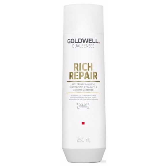 Goldwell Dualsenses Rich Repair Restoring Shampoo, 10.1 oz, Pack of 1 w/ Sleek Teasing Comb