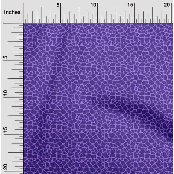 oneOone Cotton Poplin Twill Purplish Blue Fabric Giraffe Animal Skin Sewing Craft Projects Fabric Prints By Yard 56 Inch Wide
