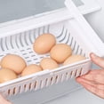 thumbnail image 5 of Organizador de cajones para refrigerador de 2 piezas, caja de almacenamiento retráctil para refrigerador, contenedor organizador clasificado para mantener la frescura de los alimentos extraí, 5 of 5