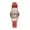 Red, variant on Thin Strap Pu Watches Women'S Watches Roman Numerals & Arabic Numerals Elegant Design Easy To Watch