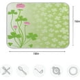 thumbnail image 4 of GZHJMY Stylish Clover Shamrock Flower St.Patrick's Day Absorbent Dish Drying Mat,16" x 18" Microfiber Kitchen Countertop Table Protector Multi-Purpose Counter Rack Sink Drainer Pad, 4 of 6