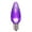 Purple, variant on Vickerman C9 Transparent Plastic LED Purple Dimmable Bulb, E17 Nickel Base, 25 per bag