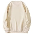 thumbnail image 5 of Generic Men's Hoodless Sweatshirt Novelty Funny Letter Printed Pullover Long Sleeve Warmth Fashion Baggy Sweater Going Out, 5 of 5