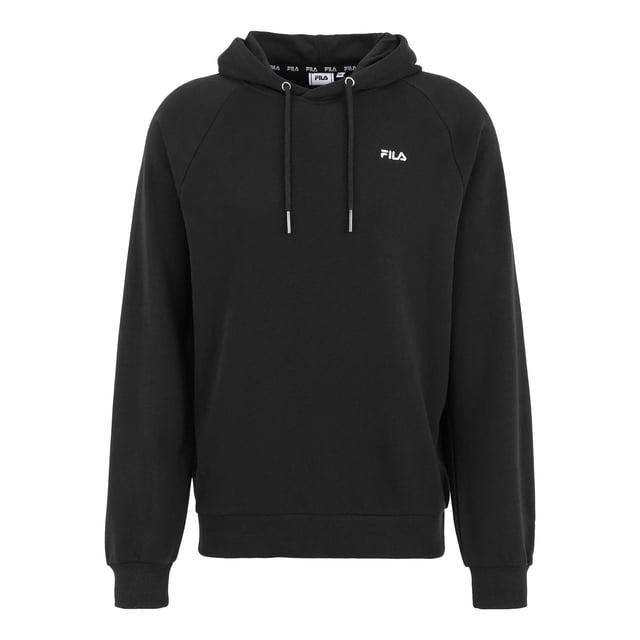FILA Sudadera con capucha para hombre - BRAIVES raglan hoody, sudadera, capucha, manga larga, logo Negro M (Medium)