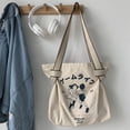 thumbnail image 4 of Bolso de hombro de lona grande Nikou para mujer, 4 of 9