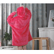 thumbnail image 3 of Sudadera con capucha de gran tamaño de lana unisex Manta con capucha ultra suave y cálida súper suave para mujeres y hombres 80 * 120 cm (rosa) Rojo Verde, 3 of 5