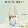 thumbnail image 6 of SUOSDEY Beach Tote Bag for Women, Crochet Boho Tote Bag Aesthetic Mesh Shoulder Bag for Summer Vacation, 6 of 7