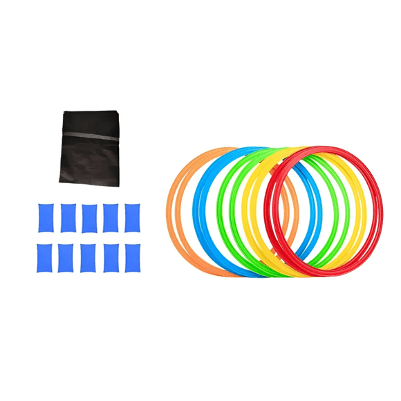 Set De Aros De Agilidad, Anillos De Fútbol Para Entrenamiento Malubero Multicolor