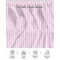 thumbnail image 5 of Pink White Stripe Wrap Around Bed Skirts for Queen Bed 18" Drop,Bed Skirt with Adjustable Elastic Belt Dust Ruffle Bed Valance for Bedroom Hotel Modern Minimalist Geometric Striped Bed Frame Cover, 5 of 7