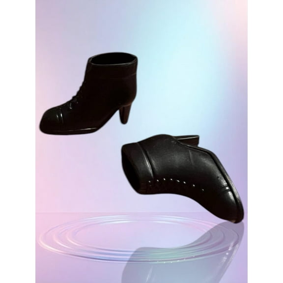 Doll Shoes Black Boot Heel Fashion Boot
