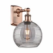 Innovations Lighting - Athens Deco Swirl - 1 Light Wall Sconce In Industrial