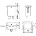 thumbnail image 5 of Contador de horas mecánico para motor, CA 110 V, 120 V, 220 V y 230 V, para compresor de aire, carrito de golf, casa club, generador, cuatrimoto, motosierra, cultivador, astilladora., 5 of 5