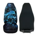 thumbnail image 4 of Uorisanigo Car Seat Covers, Blue Dolphin High Back Auto Front Seat Covers, Soft Plush Seats Cover Fits for Most Cars, Trucks, SUVs, Vans, Set of 2, Easy to Install, 4 of 7