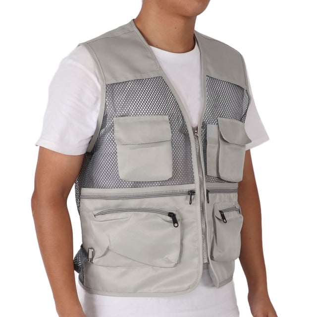 Chaleco De Caza, Chaleco De Malla Para Pesca, Multibolsillos, Transpirable Para Actividades Al Aire Libre ANGGREK Otros Deportes