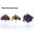 thumbnail image 4 of SMKE Fall Artificial Florals,1Pc Black Halloween Flower Bouquet,Portable Harvest Flower Picks,Harvest Festival Flower Arrangement,Long Stem Decorative Florals,European Style Artificial Florals, 4 of 4