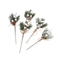 thumbnail image 4 of Artificial Christmas Berries Branches for Flower Arrangements Garden Holiday White, 4 of 10