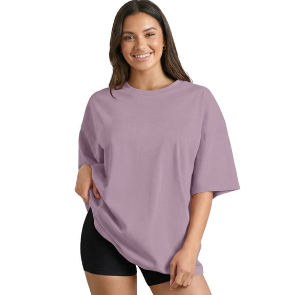 Gingprous Womens Oversized Tshirt Short Sleeve Crew Neck Tee Shirt Casual Workout T Shirt