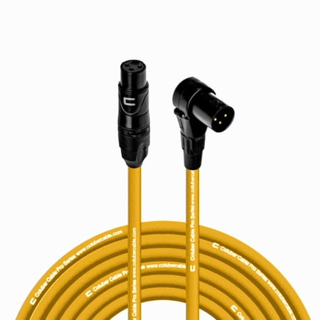 Coluber Cable - Balanced XLR Cable Female to Right Angle XLR Male Connector