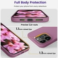 thumbnail image 4 of Designed for iPhone 15 Pro Case, Silicone Shockproof Slim Thin Phone Case for iPhone 15 Pro(6.1 inch), (Lilac Purple), 4 of 12