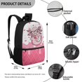 thumbnail image 4 of Yuyamidu Cute Pink Axolotl School Backpack for Girls, Lightweight Student Daypack with Multi Pockets for Elementary Class, Travel & Daily Use, 4 of 6