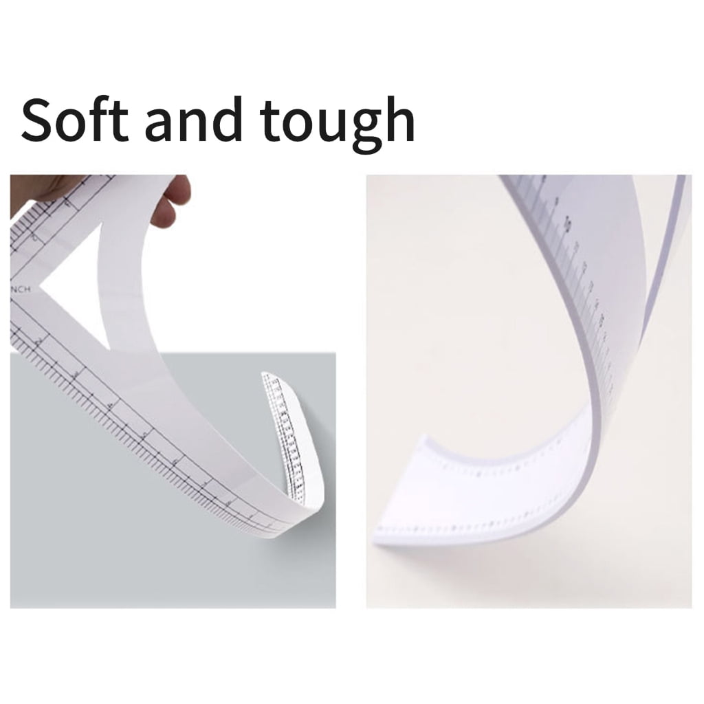 L Shape Curved Ruler L Shaped Quilting Ruler Right Angles Sewing Ruler for Craft
