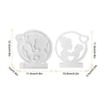 thumbnail image 3 of Adorno decorativo para candelabro de yeso con forma de madre con niño, moldes DIY, 3 of 7