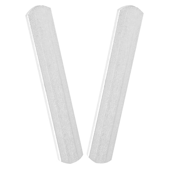 FOMIYES 2Pcs Plated Silver Exercise Steel Plates for Bodybuilding Workout Weight Equipment