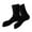 Black, variant on Women Breathable Mesh Stockings Sheer Lace Knee High Socks Comfortable Seamless Stackable Daily Wear White One Size