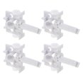 thumbnail image 4 of Miangastore Plastic Vertical Blind Replacements White 4Pcs 1.77X1.18X0.39 Inch, 4 of 9