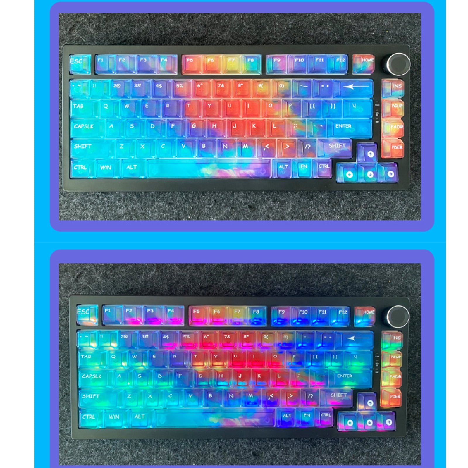 Universals 119 Key Mechanical Keyboards Replacement Keycaps OEM Height Design Durability Construction Anti Slip Grip