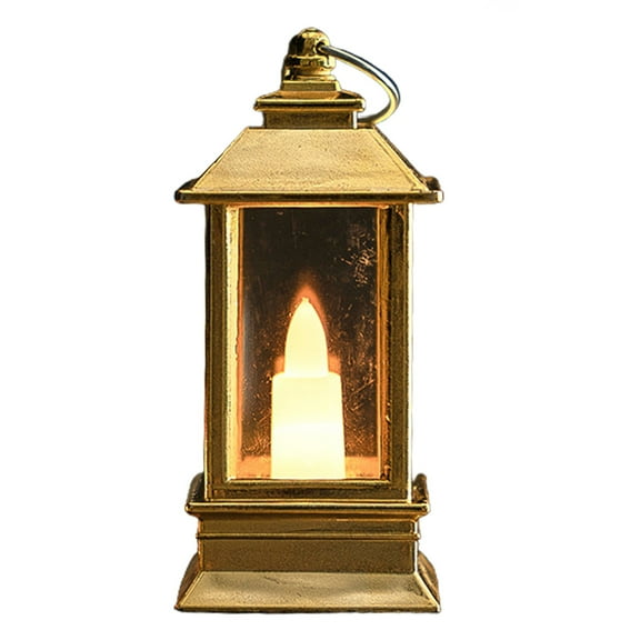 Soumake Led Lantern Retro Style Energy-Saving Glare Free Shatterproof Battery Powered Flickering Led Candles Party Hanging Lantern Decor For Home Practical