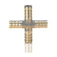 thumbnail image 3 of Accesorio de tubería de púas de latón, conector de latón de 2, 3 y 4 vías para mangueras de 4 mm, 5 mm, 6 mm, 8 mm, 10 mm, 12 mm, 16 mm y 19 mm, accesorios de tubo de agua de cobre Pagoda, L, 2 vías,, 3 of 4