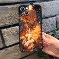 thumbnail image 3 of Demon Slayer Agatsuma Zenitsu funda de teléfono para Apple iPhone 16, 15, 14, 13, 12 mini, 11, XS, X, 8, 7 Pro Max Plus, cubierta negra de silicona suave, 3 of 5