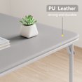 thumbnail image 7 of Huisuilinss Folding Table 33.6 inch Square Folding Card Table for Home Office Indoor Small Spaces, Table Foldable With PU Soft Cushion,Portable for Outdoor Dining Panic Patio Balcony Backyar, 7 of 7