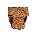thumbnail image 5 of Barkertime Red and Brown Flower on Yellow Washable Dog Diaper - Made in USA, 5 of 8