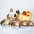 thumbnail image 5 of 6 Pieces Stainless Steel Round Mousse Circle Cake Mold Set Cookie Mold Set Baking Tool Set, 5 of 5