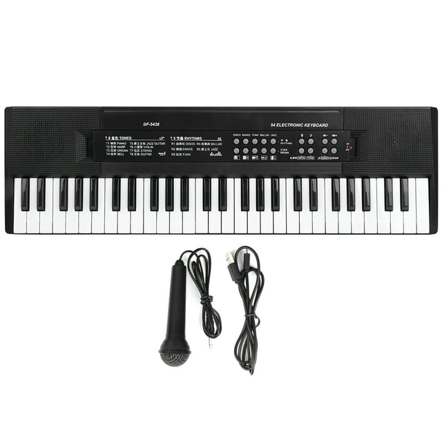 MesaSe 54‑Key Piano Keyboard Electronic Organ Microphone And Recording Function 54‑Key Piano Keyboard BF‑5438 54‑Key Keyboard