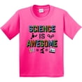 thumbnail image 3 of Inktastic Science is Awesome Molecules and Microscope Youth T-Shirt, 3 of 5