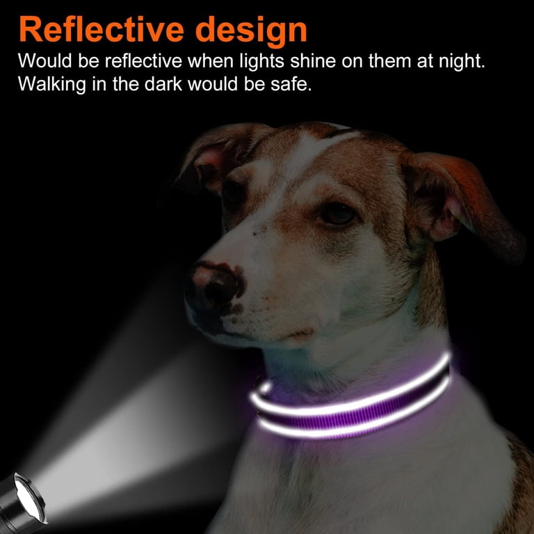 PERCEN Reflective Neoprene Padded Dog Collar, Adjustable photo 8