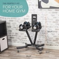 thumbnail image 6 of LifePro Adjustable Dumbbell Stand Rack – Compatible with PowerFlow Plus, PowerUp Plus & Other Brands, Ergonomic Base, Locking Casters, Home Gym Storage, 6 of 10