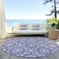 thumbnail image 6 of Addison Rugs Chantille Indoor/Outdoor Transitional Spiral Lilac Washable Round Rug, 8' x 8', 6 of 6